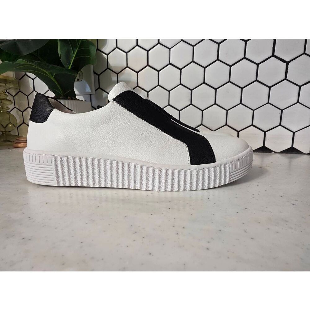 Gabor 23.205 Black & White Slip On Sneakers Size 5 1/2 - Picture 7 of 8